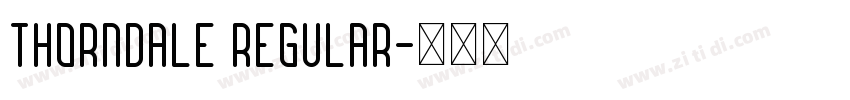 Thorndale Regular字体转换